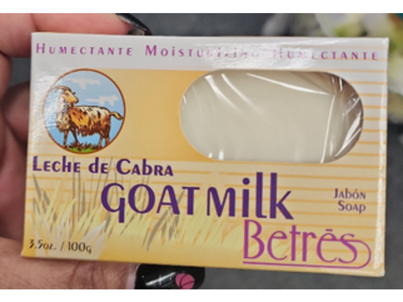 Betres Cleansing Bar Soap, Goat Milk, 3.5 oz/100 g