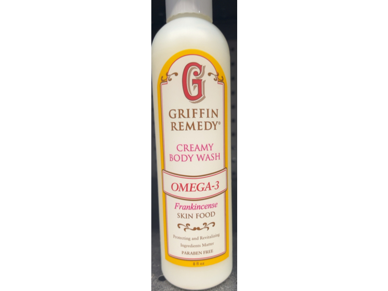 Griffin Remedy Creamy Body Wash Omega 3, Frankincense, 8 fl oz