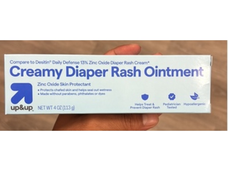 up&up Creamy Diaper Rash Ointment, 13% Zinc Oxide, 4 oz/113 g