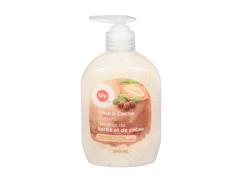Life Brand Moisturizing Hand Soap, Shea & Cocoa Butters, 340 mL