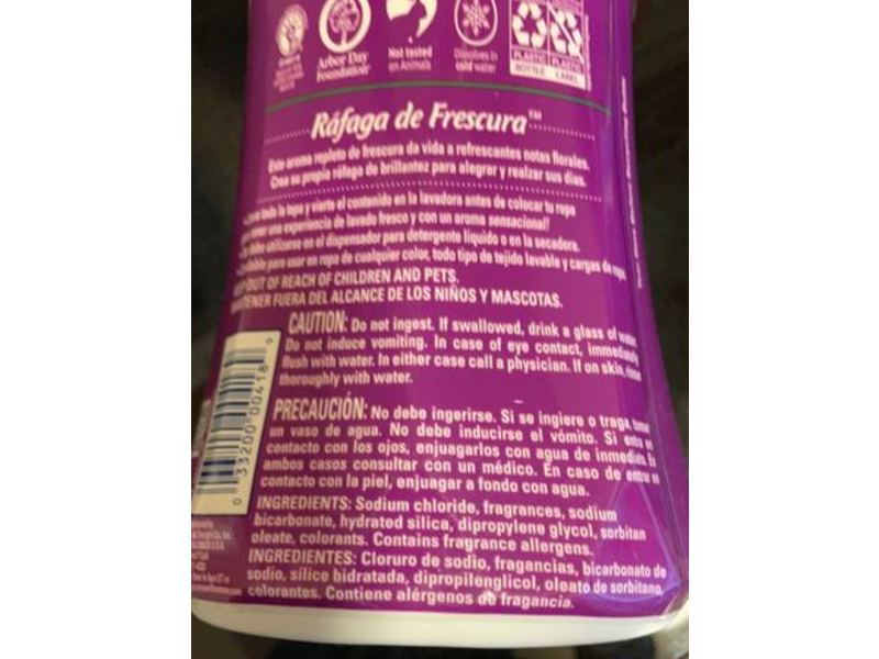 Arm & Hammer Clean Scentsations In-Wash Scent Booster, Fresh Burst, 37.8 oz/1.07 kg