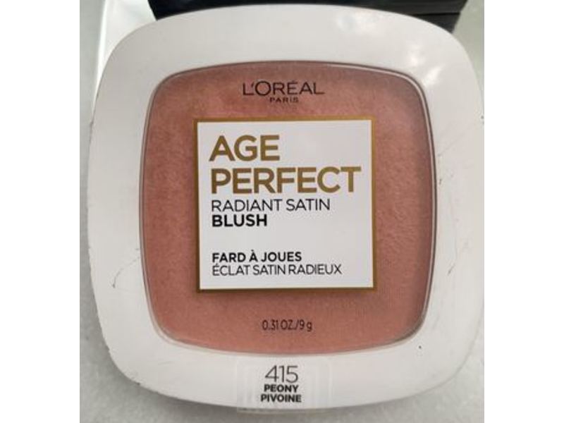 L'Oreal Paris Age Perfect Radiant Satin Blush, Peony, 0.31 oz/9 g
