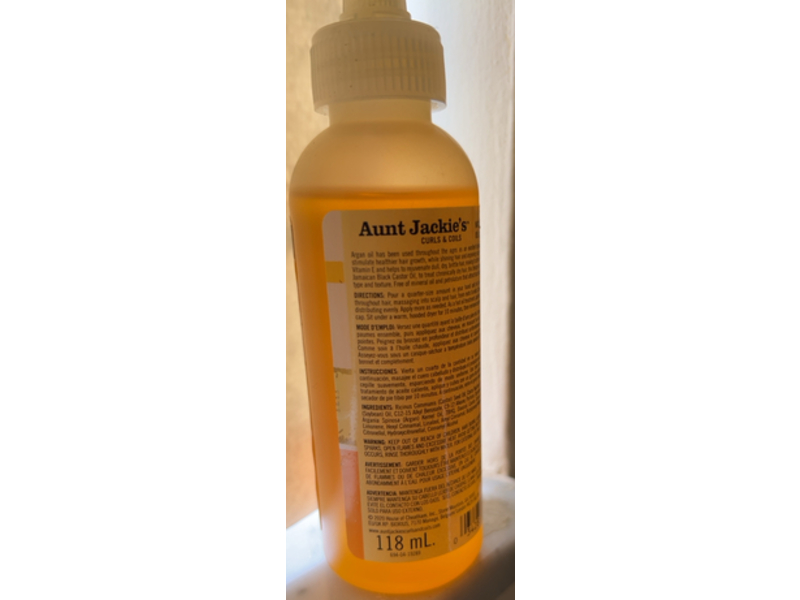 Aunt Jackie's Natural Growth Repair My Hair, Argan, 4 fl oz/118 mL