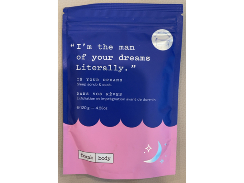 Frank Body In Your Dreams Sleep Scrub & Soak, 4.23 oz/120 g