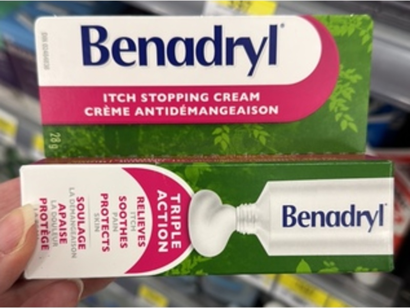 Benadryl Triple Action Itch Stopping Cream, 1 oz/28.3 g
