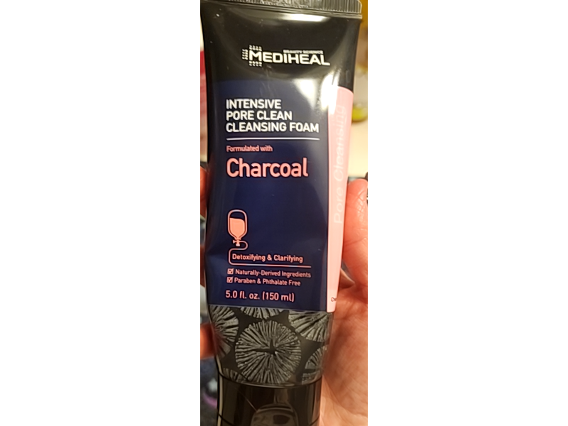 Mediheal Intensive Pore Clean Cleansing Foam, Charcoal, 5.0 fl oz/150 mL
