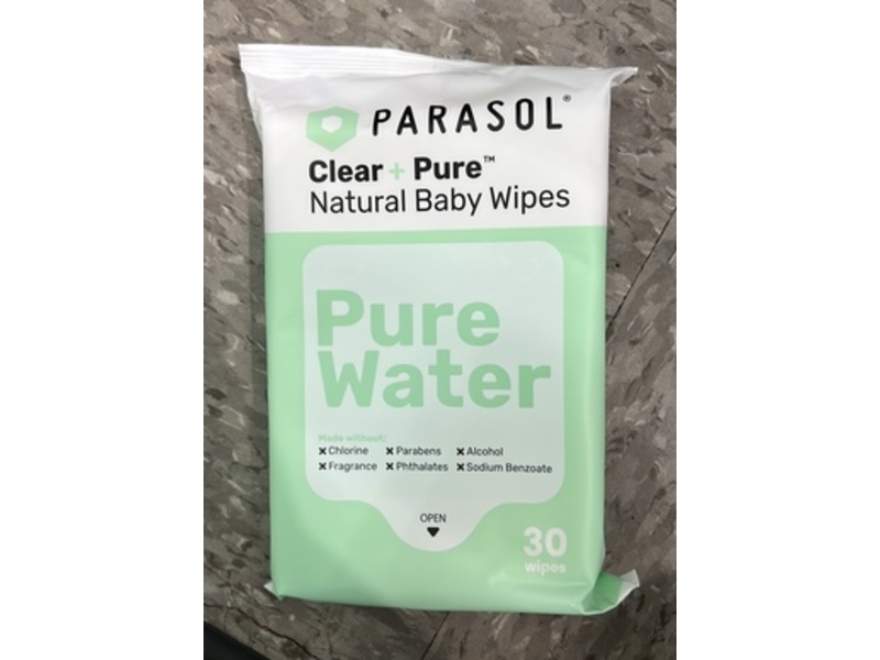 Parasol Clear + Pure Natural Baby Wipes, 30 Count