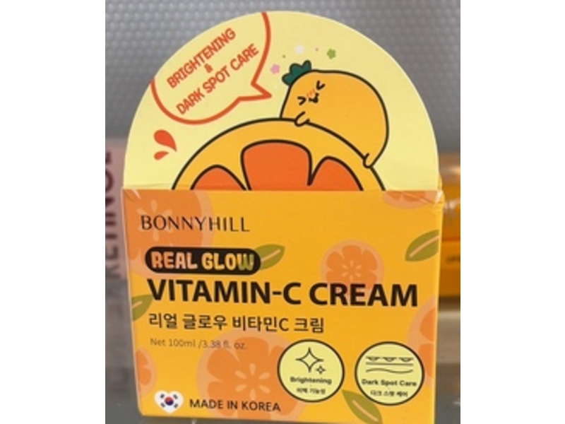 Bonnyhill Real Glow Vitamin-C Cream, 3.38 fl oz/100 mL