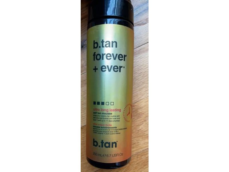 B.Tan Forever + Ever Ultra Long Lasting Self Tan Mousse, 6.7 fl oz/200 mL