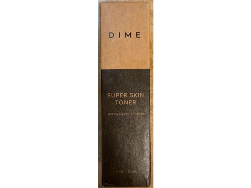 Dime Beauty Super Skin Toner, Witch Hazel + COQ10, 4 oz/120 mL