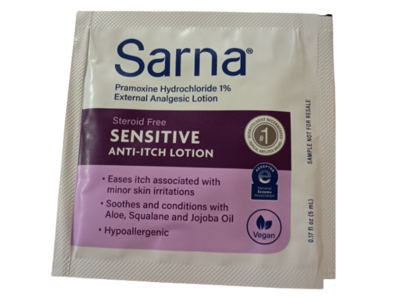 Sarna Anti-Itch Lotion, Pramoxine Hydrochloride 1%, 0.17 fl oz/5 mL