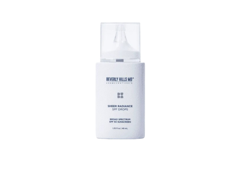 Beverly Hills MD Sheer Radiance SPF Drops Sunscreen, SPF 50, Broad Spectrum, 1.35 fl oz/40 mL