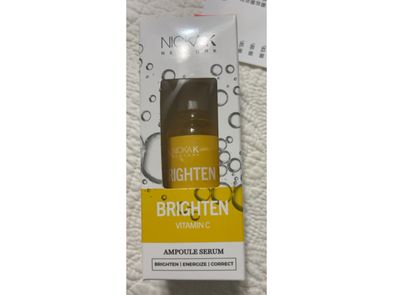 Nicka K Brighten Ampoule Serum, Vitamin C, 1 fl oz/30 mL