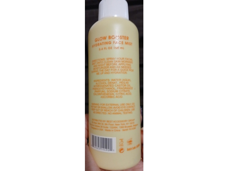 My Beauty Spot Sunshine Glow Booster Hydrating Face Mist, +Vitamin C, 5.4 fl oz/160 mL