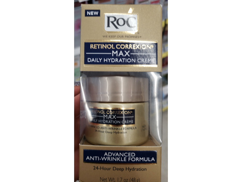 Roc Retinol Correxion Max Daily Hydration Creme, Advanced Anti-Wrinkle Formula, 1.7 oz/48 g