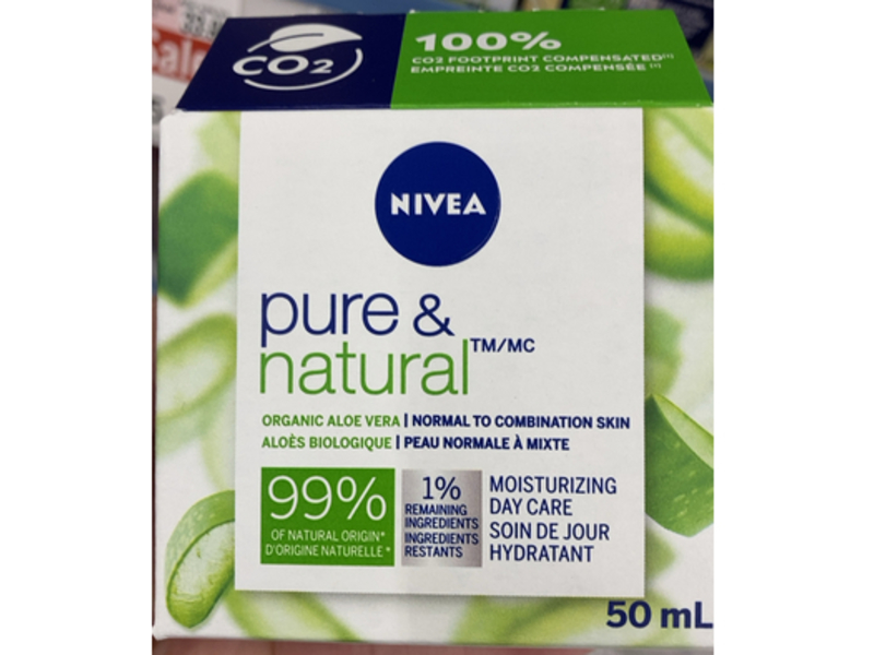 Nivea Pure & Natural Moisturizing Day Care, 50 mL