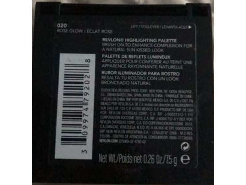 Revlon Highlighting Palette, Rose Glow, 0.26 oz/7.5 g