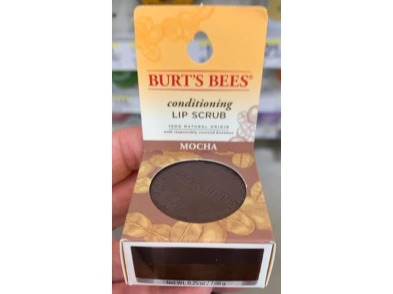 Burt's Bees Conditioning Lip Scrub, Mocha, 0.25 oz/7.08 g