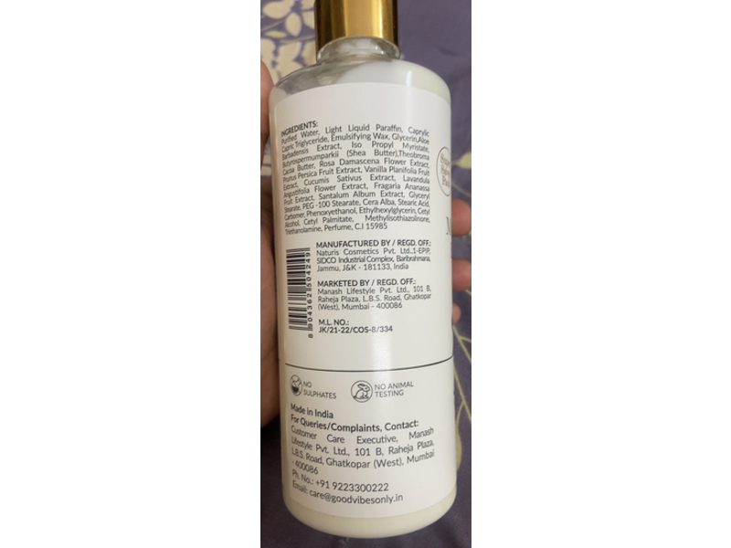 Good Vibes Deep Moisturizing Body Lotion, Shea Butter, 500 mL