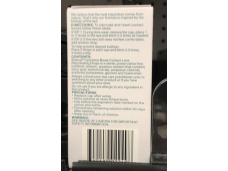 Bausch + Lomb Biotrue Contact Lens Rehydrating Drops, 0.33 fl oz/10 mL