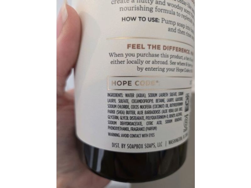 Soapbox Moisturizing Hand Soap, Coconut Milk + Sandalwood, 12 fl oz/354 mL, Pack Of 3