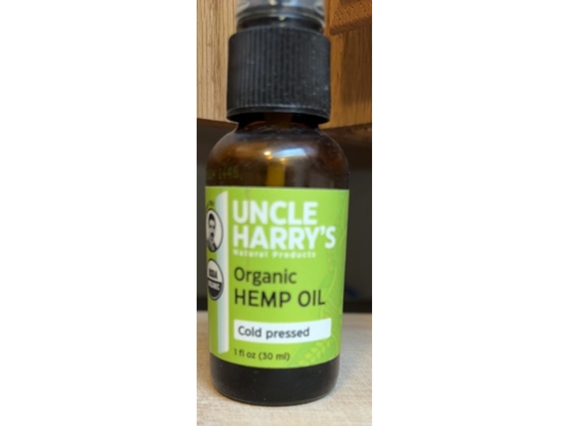 Uncle Harry's Organic Hemp Oil, Cold Pressed, 1 fl oz/30 mL