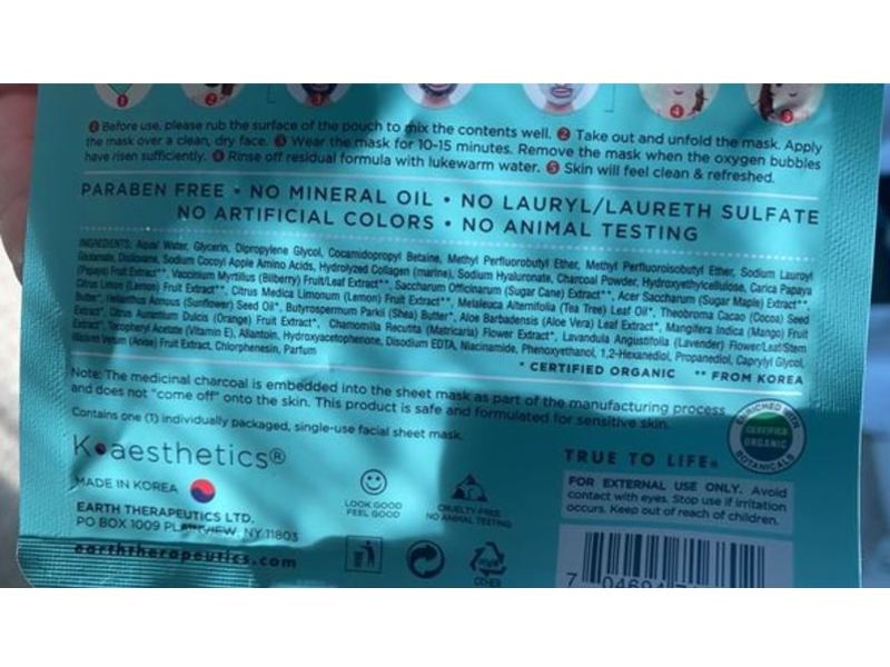 Earth Therapeutics Deep Purifying Bubble mask