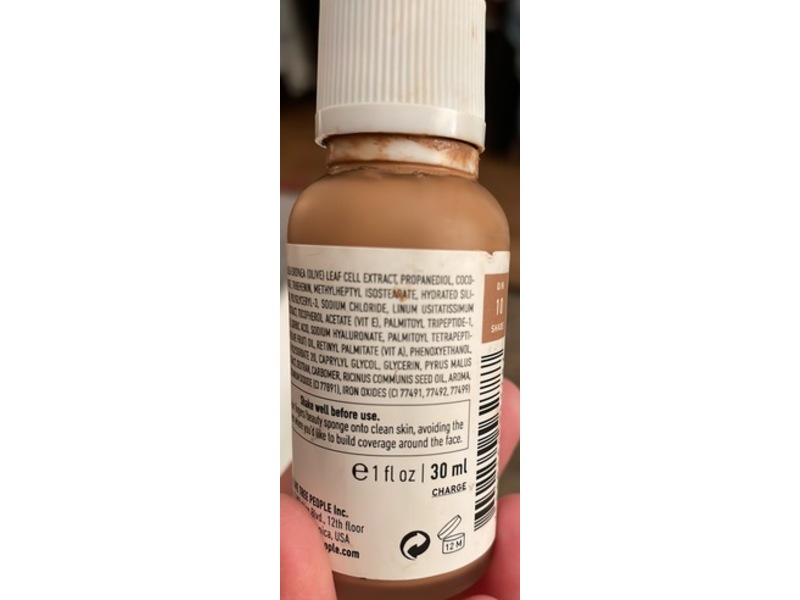 Olive Tree People Olive Rose Serum Hydroxytyrosol Skin Tint, 0/R 10, 1 fl oz/30 mL