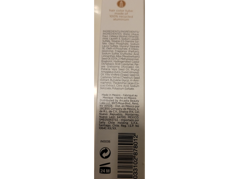 Ion Ammonia-Free Permanent Hair Color, Natural Light Rich Chestnut Brown 5NN, 2.05 oz/58.2 g