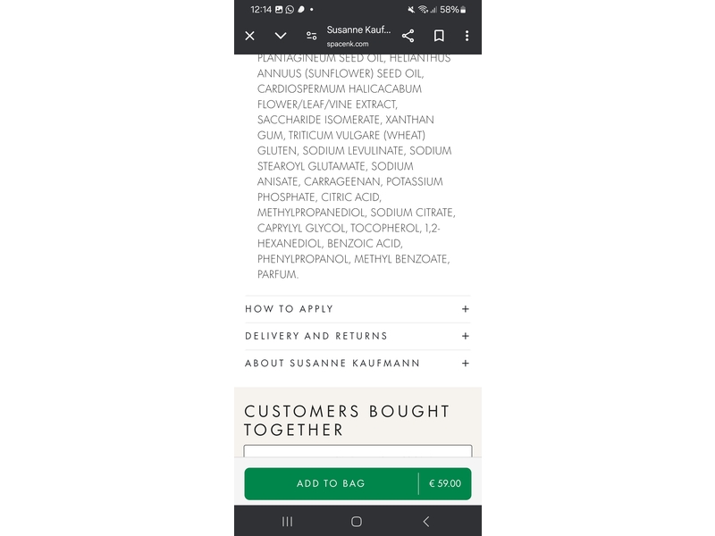 Susanne Kaufman Moisturising Mask, 50 mL