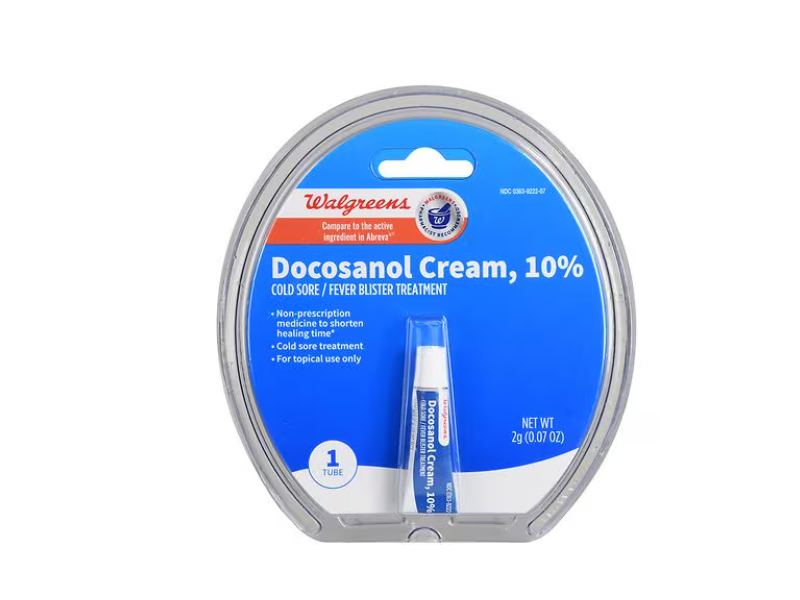 Walgreens Docosanol Cream 10%, 0.07 oz/2 g