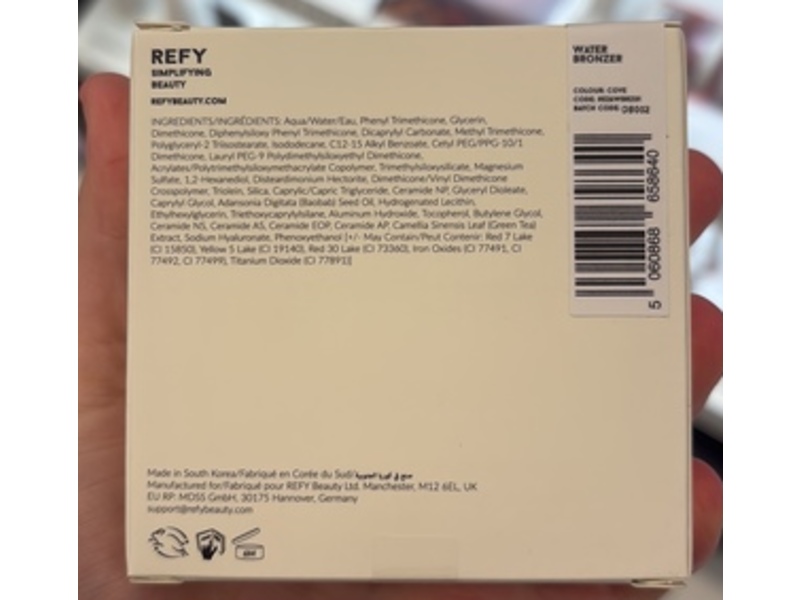 Refy Water Bronzer, Cove, 0.42 oz/12 g