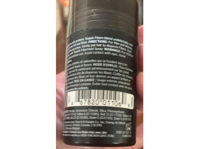 Toppik Hair Building Fibers, Gray, 0.42 oz/12 g