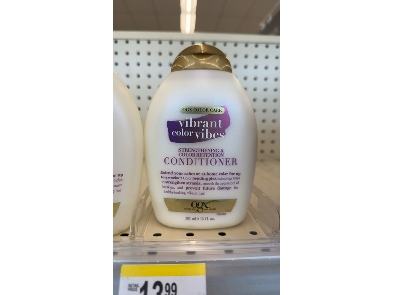 OGX Vibrant Color Vibes Conditioner for Color-Treated Hair, 13 fl oz