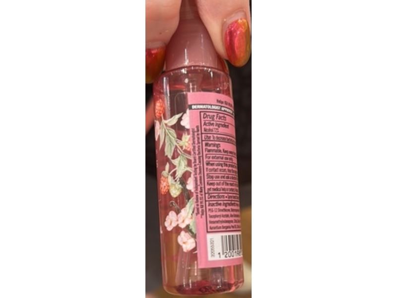 Bath & Body Works Anti-Bacterial Hand Spray, Raspberries & Whipped Vanilla, 1 fl oz/29 mL