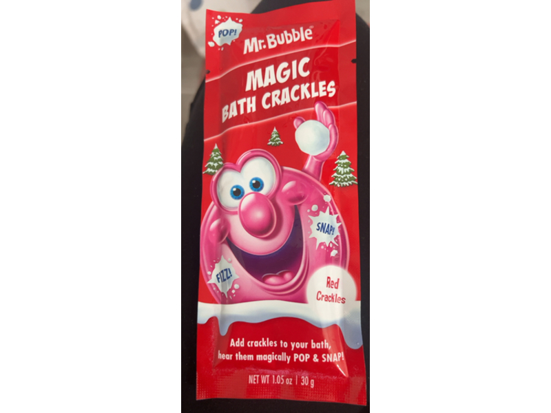 Mr. Bubble Magic Bath Crackles, Red Crackles, 1.05 oz/30 g