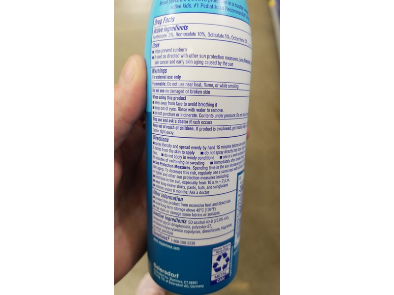 Coppertone Kids Sunscreen Spray, SPF 50, 5.5 oz/156 g