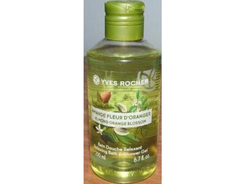 Yves Rocher Relaxing Bath & Shower Gel, Almond Orange Blossom, 13.5 fl oz/400 mL