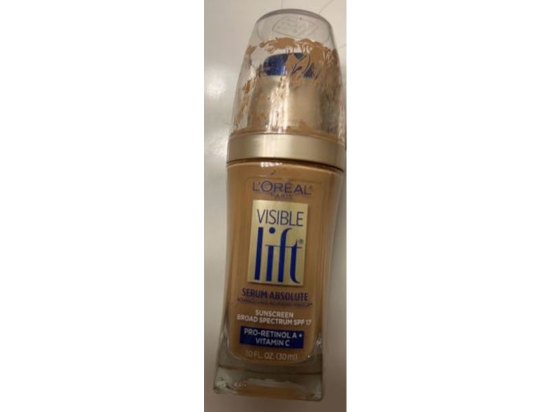 L'Oreal Paris Visible Lift Serum Absolute Foundation, SPF 17, Classic Tan, 1 fl oz/30 mL