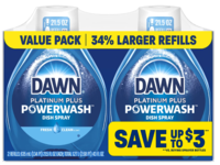 Dawn Platinum Plus Powerwash Dish Spray Refill Twin Pack, Fresh Clean Scent, 21.5 fl oz/635 mL - thumbnail 1