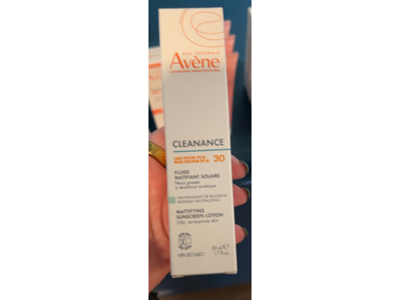 Avene Cleanance Mattifying Sunscreen Lotion, SPF 30, 1.7 fl oz/50 mL