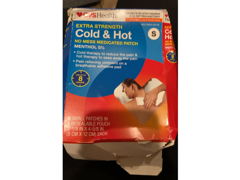 CVS Health Cold & Hot Pain Relieving Patch, Extra Strength, 5 Count