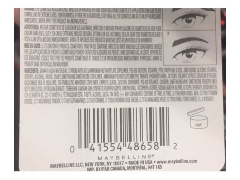 Maybelline Brow Precise Fiber Volumizer, Soft Brown, 0.27 fl oz/8 mL
