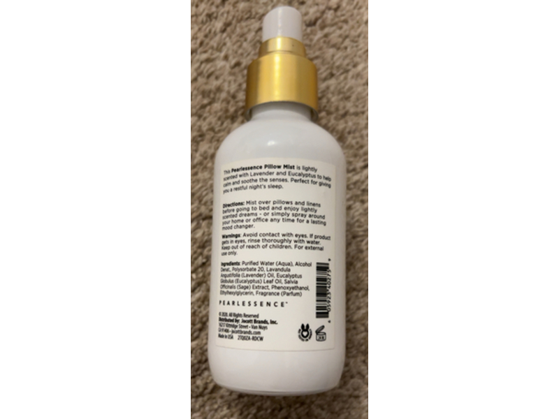 Pearlessence Sweet Dreams Pillow Mist, Lavender & Eucalyptus, 4 fl oz/118 mL