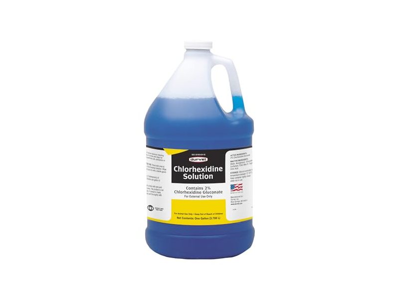 Durvet Chlorhexidine Solution, Chlorhexidine Gluconate 2%, 3.785 L