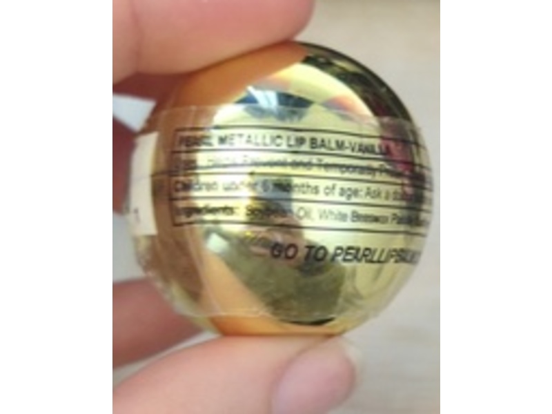 Pearl Expressions Metallic All Natural Lip Balm, Vanilla, 0.44 fl oz/12.5 g