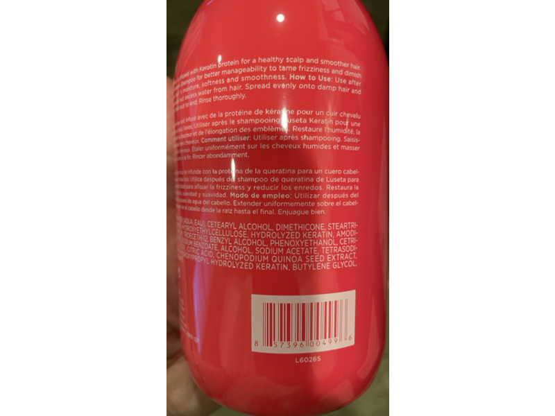 Luseta Keratin Conditioner, 16.9 fl oz/500 mL