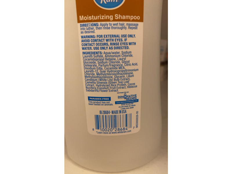 White Rain Moisturizing Shampoo, Coconut & Hibiscus, 22.5 fl oz/655 mL