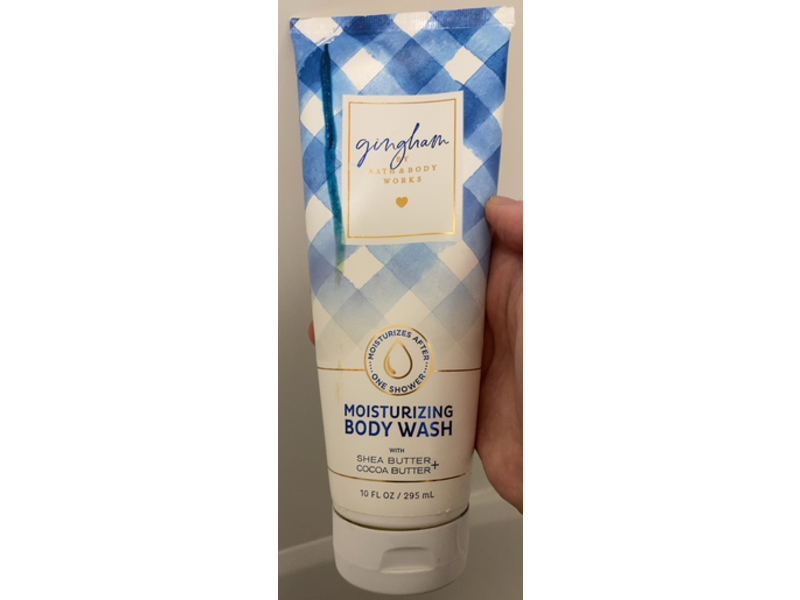 Bath & Body Works Gingham Moisturizing Body Wash, Shea Butter + Cocoa Butter, 10 fl oz/295 mL