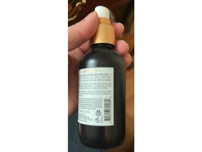 Nature Love Balance Aromatherapy Pillow Mist, Wild Rose + Amber, 4 fl oz/118 mL